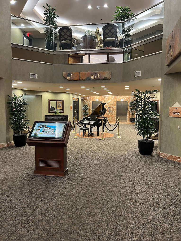 main lobby of the therapist office building